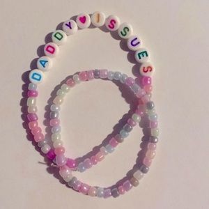 Daddy issues stretch bracelet